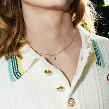 Load image into Gallery viewer, Necklace Double Trouble - silver 925, gold 18 carats & peridot