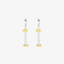 Load image into Gallery viewer, earring(s) colona - silver 925 & gold 18 carats from the lazuli collection by alexandre hekkers