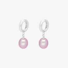 Load image into Gallery viewer, earring(s) pearl - silver 925 & pink sweet water pearl from the v.i.e.r collection by alexandre hekkers