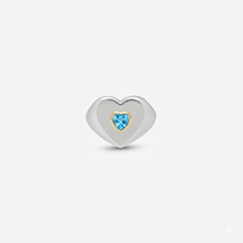 Load image into Gallery viewer, Ring Fancy Cuore - gold 18 carats, silver 925 & precious stone