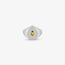 Load image into Gallery viewer, ring fancy pera - gold 18 carats, silver 925 & peridot from the fancy cuts collection by alexandre hekkers