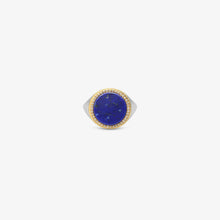 Load image into Gallery viewer, ring lazuli - gold 18 carats and silver 925 set with diamonds & lapis lazuli from the lazuli collection by alexandre hekkers