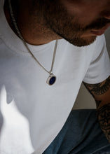 Load image into Gallery viewer, Necklace Iskandar - silver 925 & gold 18 carats set with diamonds, sapphires & lapis lazuli