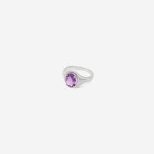 Load image into Gallery viewer, Signet Ring Modula - Silver 925 & gold 18 carats set with an amethyst stone