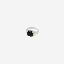 Load image into Gallery viewer, Signet Ring Modula - Silver 925 & gold 18 carats set with an onyx stone