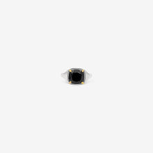 Load image into Gallery viewer, Signet Ring Modula - Silver 925 & gold 18 carats set with an onyx stone