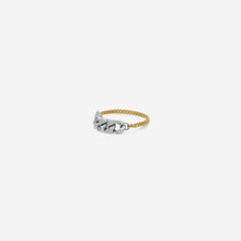 Load image into Gallery viewer, ring meta meta - gold 18 carats & silver 925 from the catena collection by alexandre hekkers