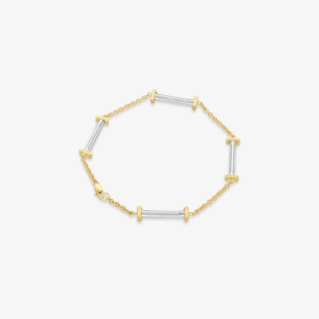 Bracelet Ionica - silver 925 & gold 18 carats