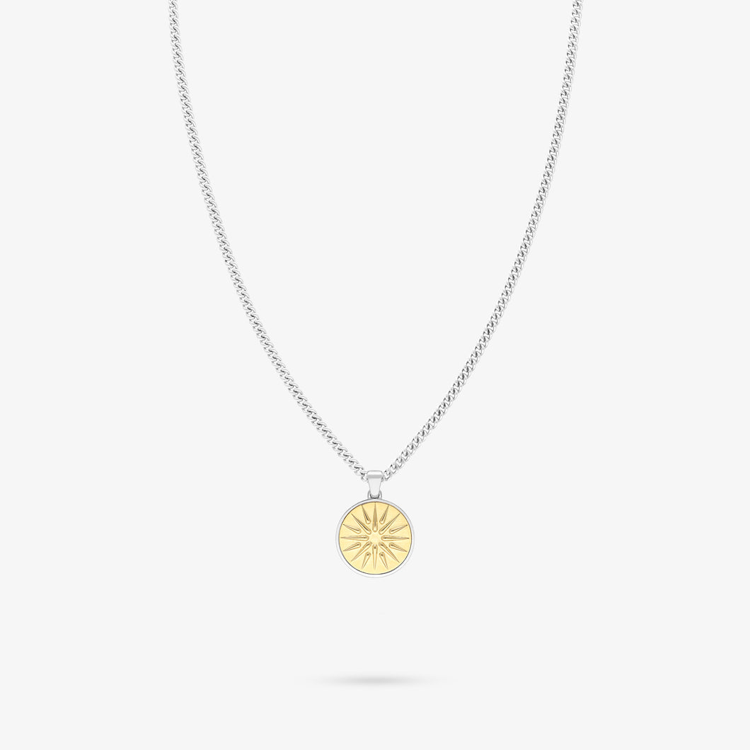Necklace Vergina - silver 925 & gold 18 carats