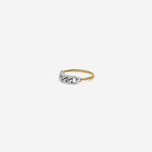 Load image into Gallery viewer, Ring Meta Meta - gold 18 carats &amp; silver 925

