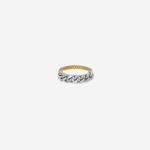 Load image into Gallery viewer, Ring Meta Meta - gold 18 carats &amp; silver 925
